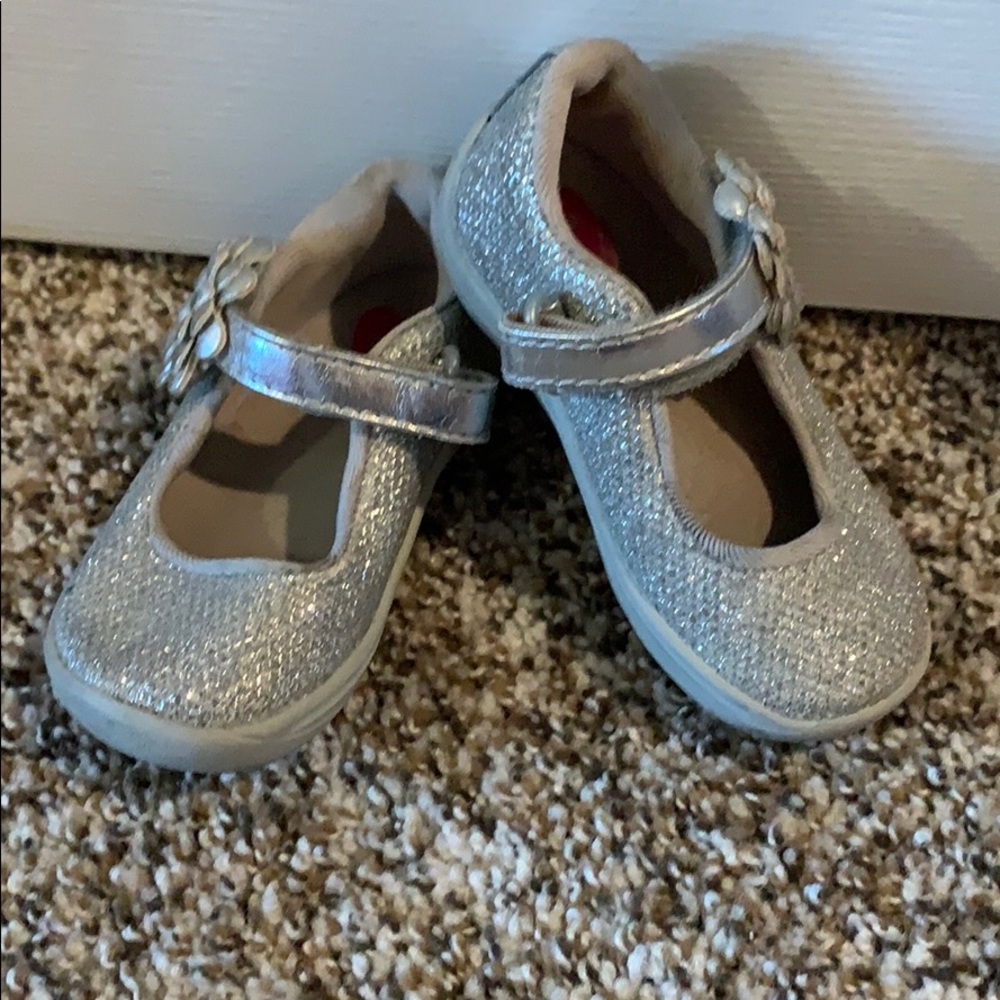 Stride Rite Silver Sneaker Shoes